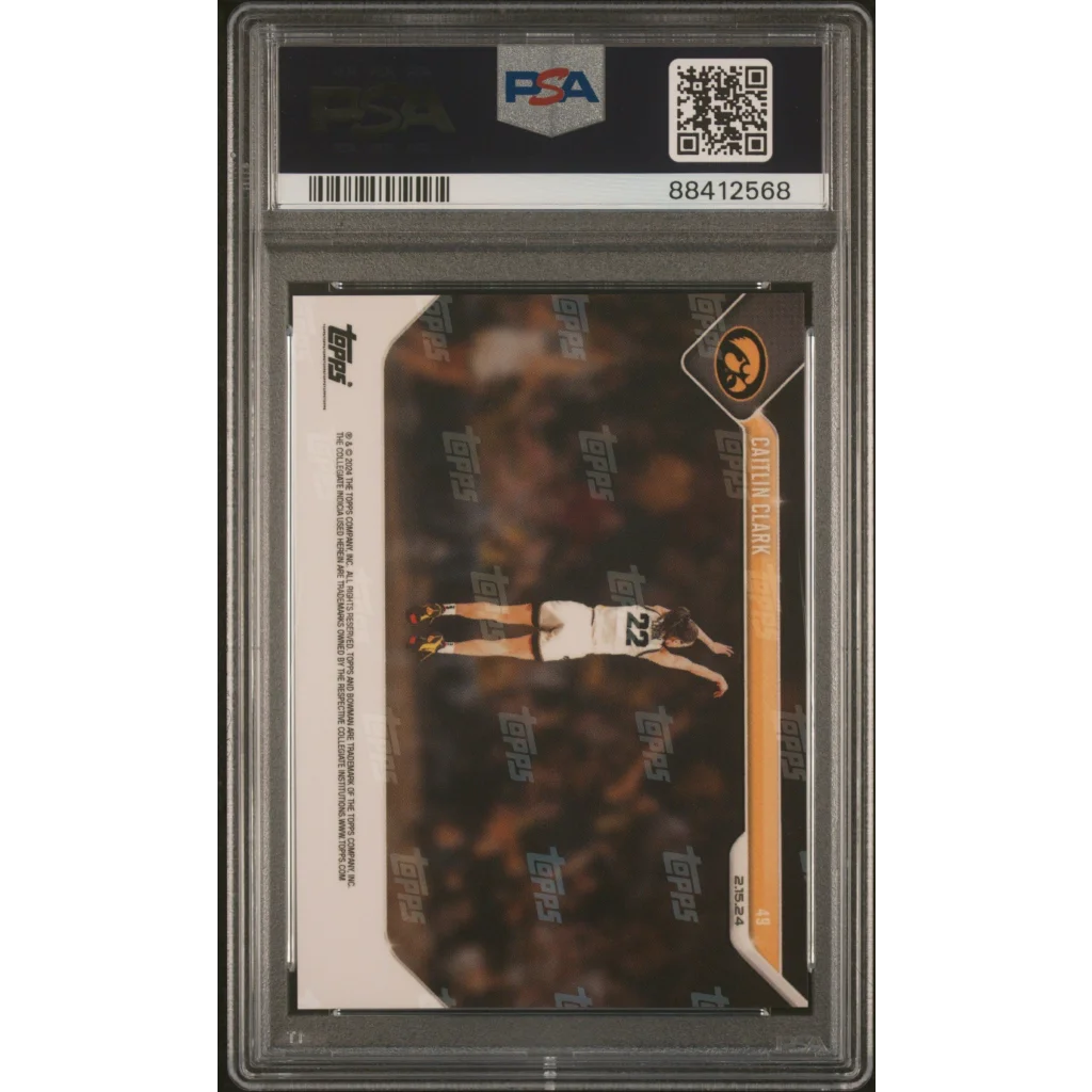Graded 2023 Topps Bowman U Now Caitlin Clark #49 Rookie RC Basketball Card PSA 10 Gem Mint | PSA 10 Gem Mint Graded Rookie Card | vintageantiquesgifts.com