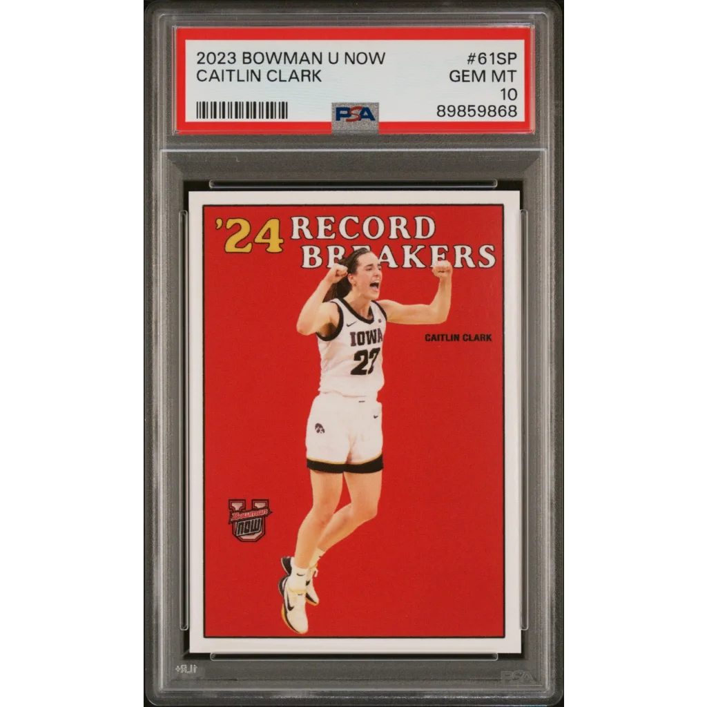 Graded 2023 Topps Bowman U Now Caitlin Clark #61SP Rookie RC Basketball Card PSA 10 Gem Mint | Hall of Fame Sports Memorabilia | vintageantiquesgifts.com