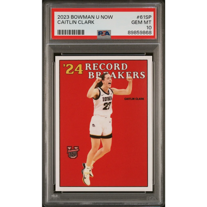 Graded 2023 Topps Bowman U Now Caitlin Clark #61SP Rookie RC Basketball Card PSA 10 Gem Mint | Hall of Fame Sports Memorabilia | vintageantiquesgifts.com