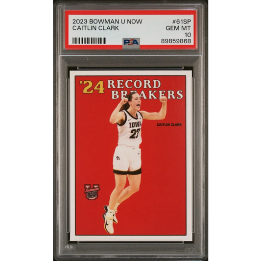 Graded 2023 Topps Bowman U Now Caitlin Clark #61SP Rookie RC Basketball Card PSA 10 Gem Mint | Hall of Fame Sports Memorabilia | vintageantiquesgifts.com