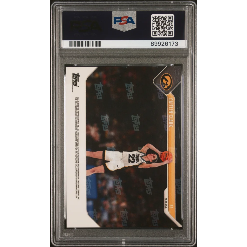 Graded PSA 10 2023 Topps Bowman Caitlin Clark #63 Rookie Card
