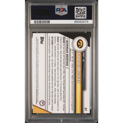 Graded 2023 Topps Bowman U Sapphire Cooper DeJean #27 Rookie RC Football Card PSA 10 Gem Mint | PSA 10 Gem Mint Graded Rookie Card | vintageantiquesgifts.com