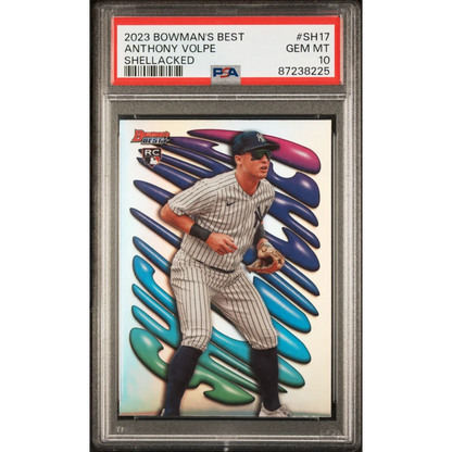 Graded 2023 Topps Bowmans Best Anthony Volpe #SH17 Shellacked Rookie RC Baseball Card PSA 10 Gem Mint | Hall of Fame Sports Memorabilia | vintageantiquesgifts.com