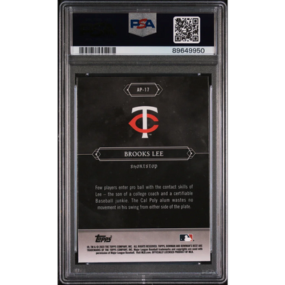 Graded 2023 Topps Bowmans Best Brooks Lee #AP17 Astral Projections Rookie RC Baseball Card PSA 10 Gem Mint | PSA 10 Gem Mint Graded Rookie Card | vintageantiquesgifts.com