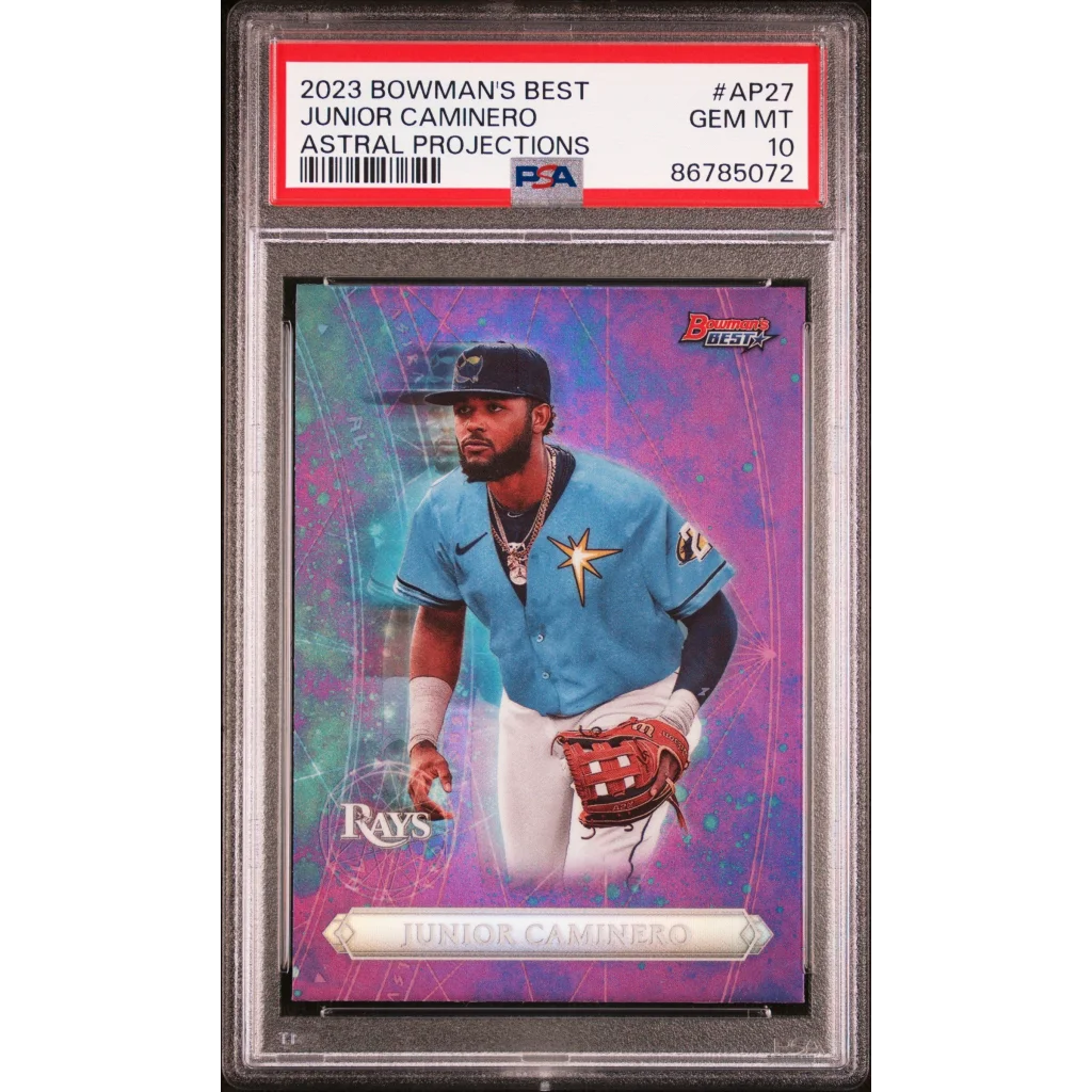 PSA Graded Junior Caminero Baseball Card ready to ship, perfect for collectors