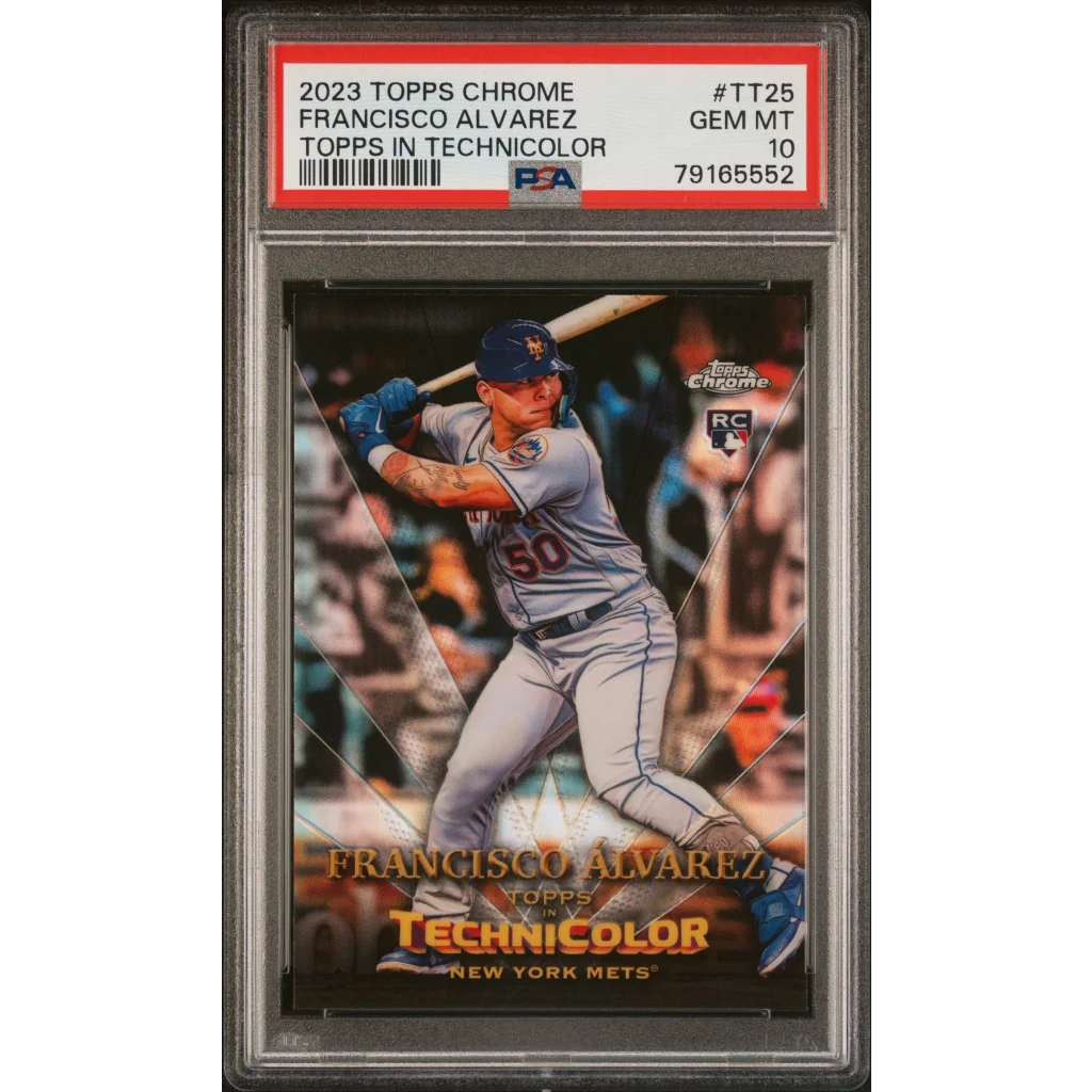Graded 2023 Topps Chrome Francisco Alvarez #TT25 Topps in Technicolor Rookie RC Baseball Card PSA 10 Gem Mint | Hall of Fame Sports Memorabilia | vintageantiquesgifts.com