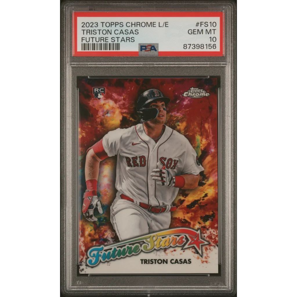 PSA Graded Triston Casas 2023 Topps Chrome Future Stars baseball card