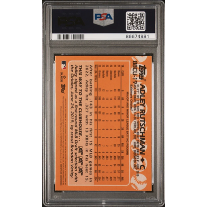 Professional Sports Authenticator graded Adley Rutschman 1988 Topps Chrome Rookie Card