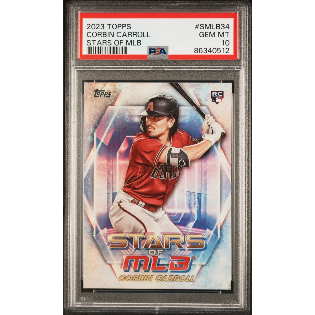 Graded PSA 10 2023 Topps Corbin Carroll Stars of MLB Rookie RC Card