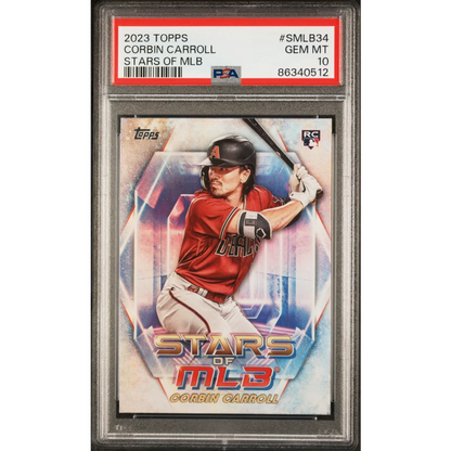 Graded PSA 10 2023 Topps Corbin Carroll Stars of MLB Rookie RC Card