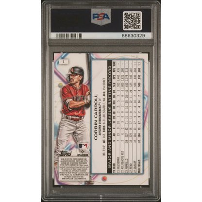 Graded 2023 Topps Cosmic Chrome Corbin Carroll #7 Rookie RC Baseball Card PSA 10 Gem Mint | PSA 10 Gem Mint Graded Rookie Card | vintageantiquesgifts.com