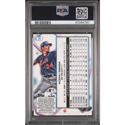 Graded 2023 Topps Cosmic Chrome Kodai Senga #152 Rookie RC Baseball Card PSA 10 Gem Mint | PSA 10 Gem Mint Graded Rookie Card | vintageantiquesgifts.com