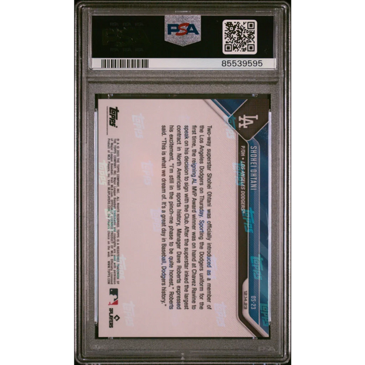 Graded 2023 Topps Now Shohei Ohtani PSA 10 Gem Mint Card in Slab