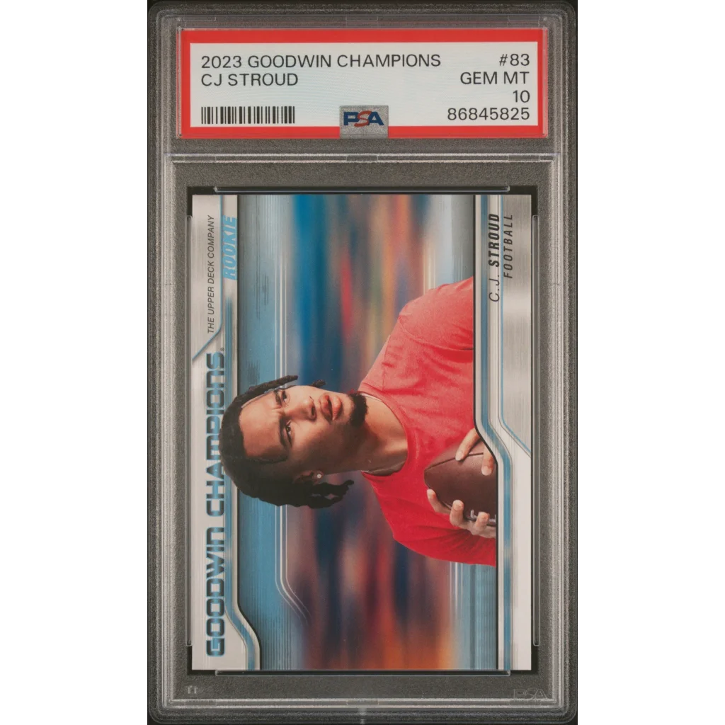 Graded 2023 Upper Deck Goodwin Champions CJ Stroud #83 Rookie RC Football Card PSA 10 Gem Mint | Hall of Fame Sports Memorabilia | vintageantiquesgifts.com