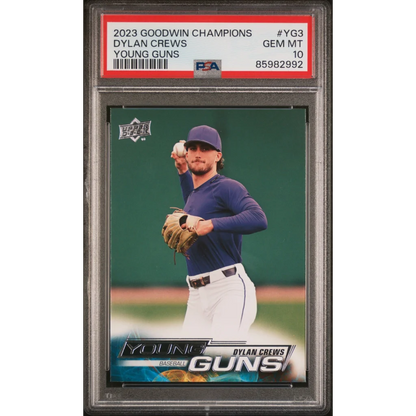 Graded 2023 Upper Deck Goodwin Champions Dylan Crews #YG3 Young Guns Rookie RC Baseball Card PSA 10 Gem Mint | Hall of Fame Sports Memorabilia | vintageantiquesgifts.com