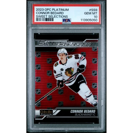 2023 O-Pee-Chee Platinum Connor Bedard #SS9 PSA Gem Mint 10 card
