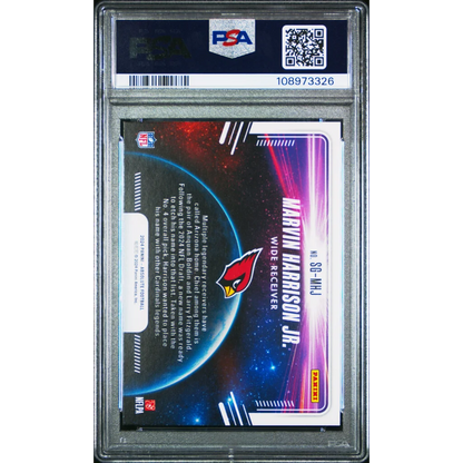 Graded 2024 Panini Absolute Marvin Harrison Jr #SGMHJ Star Gazing Rookie RC Football Card PSA 9 Mint | PSA 9 Mint Graded Rookie Card | vintageantiquesgifts.com