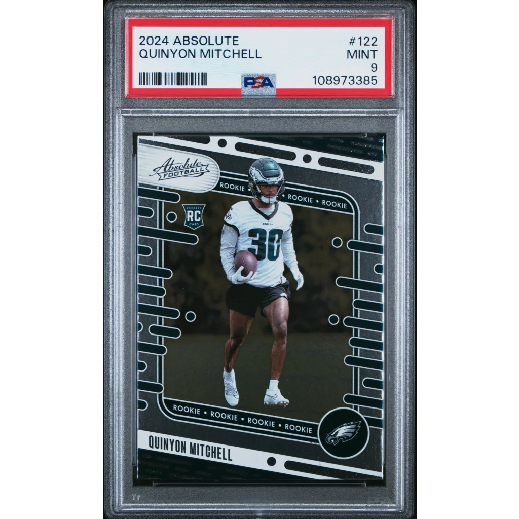 Graded 2024 Quinyon Mitchell Rookie Football Card PSA Mint 9 Gem