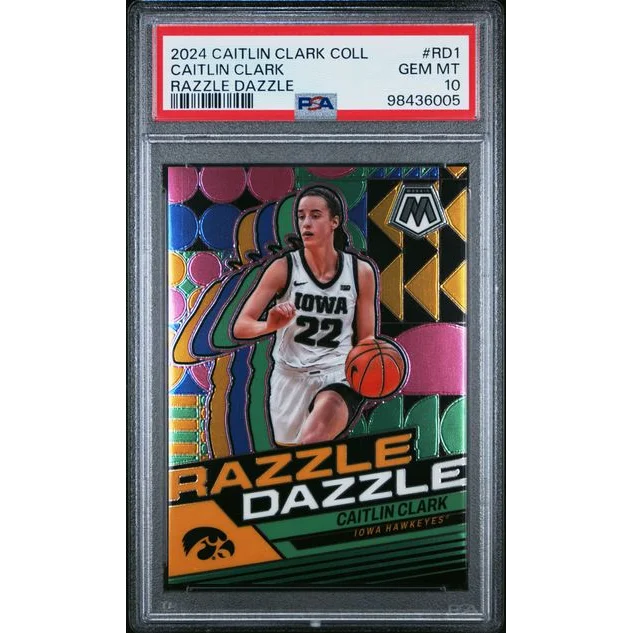 Graded 2024 Panini Caitlin Clark Collection Caitlin Clark #RD1 Razzle Dazzle Rookie RC Basketball Card PSA 10 Gem Mint | Hall of Fame Sports Memorabilia | vintageantiquesgifts.com