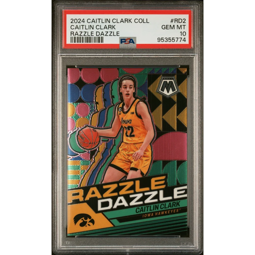 Graded 2024 Panini Caitlin Clark Collection Caitlin Clark #RD2 Razzle Dazzle Rookie RC Basketball Card PSA 10 Gem Mint | Hall of Fame Sports Memorabilia | vintageantiquesgifts.com