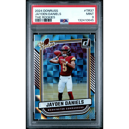 Graded 2024 Panini Donruss Jayden Daniels #TR37 The Rookies Rookie RC Football Card PSA 9 Mint | Hall of Fame Sports Memorabilia | vintageantiquesgifts.com
