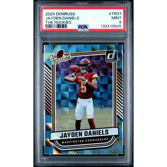 Graded 2024 Panini Donruss Jayden Daniels #TR37 The Rookies Rookie RC Football Card PSA 9 Mint | Hall of Fame Sports Memorabilia | vintageantiquesgifts.com