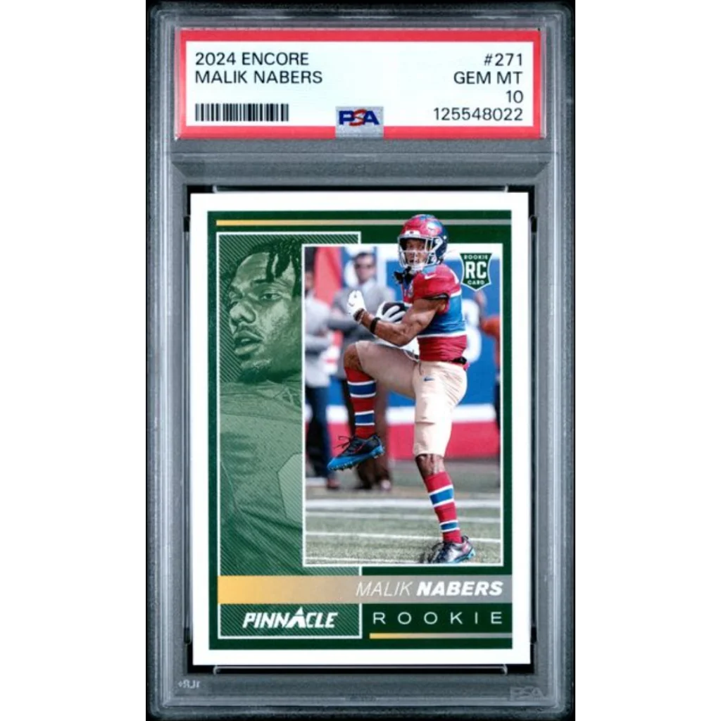 Graded 2024 Panini Encore Malik Nabers #271 Rookie RC Football Card PSA 10 Gem Mint | Hall of Fame Sports Memorabilia | vintageantiquesgifts.com