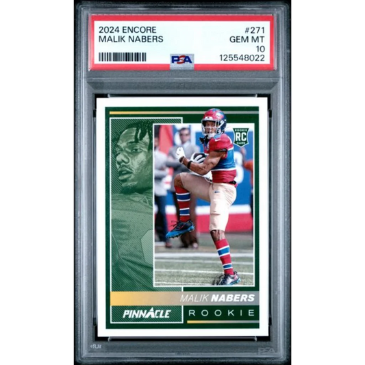 Graded 2024 Panini Encore Malik Nabers #271 Rookie RC Football Card PSA 10 Gem Mint | Hall of Fame Sports Memorabilia | vintageantiquesgifts.com