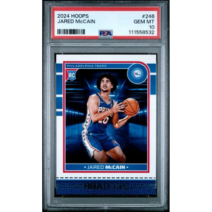 Graded 2024 Panini Hoops Jared McCain 246 Rookie RC Basketball Card PSA 10 Gem Mint | Hall of Fame Sports Memorabilia | vintageantiquesgifts.com