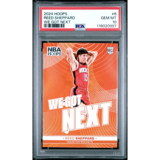 Graded 2024 Panini Hoops Reed Sheppard #6 We Got Next Rookie RC Basketball Card PSA 10 Gem Mint | Hall of Fame Sports Memorabilia | vintageantiquesgifts.com
