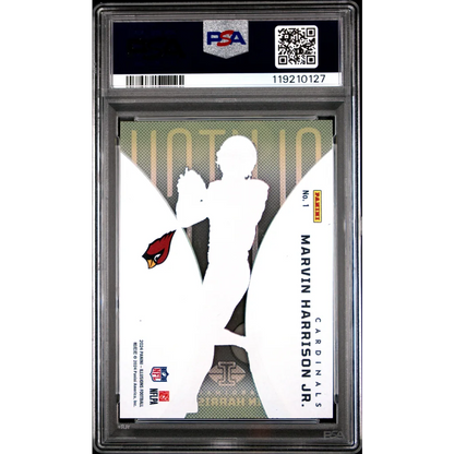 Graded 2024 Panini Illusions Marvin Harrison Jr #1 Clutch Rookie RC Football Card PSA 10 Gem Mint | PSA 10 Gem Mint Graded Rookie Card | vintageantiquesgifts.com