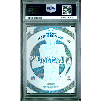 Graded 2024 Panini Illusions Marvin Harrison Jr #38 Mystique Stardust Rookie RC Football Card PSA 10 Gem Mint | PSA 10 Gem Mint Graded Rookie Card | vintageantiquesgifts.com