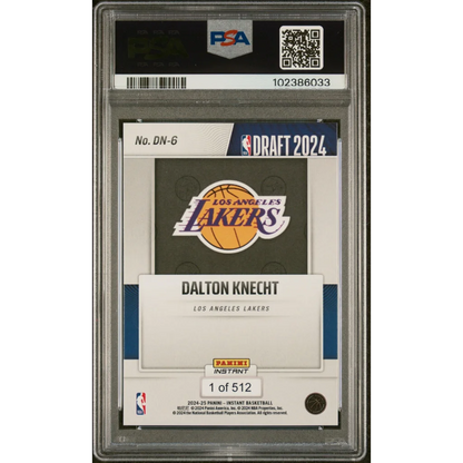 Graded 2024 Panini Instant NBA Dalton Knecht #DN6 Draft Night Rookie RC Basketball Card PSA 9 Mint | PSA 9 Mint Graded Rookie Card | vintageantiquesgifts.com
