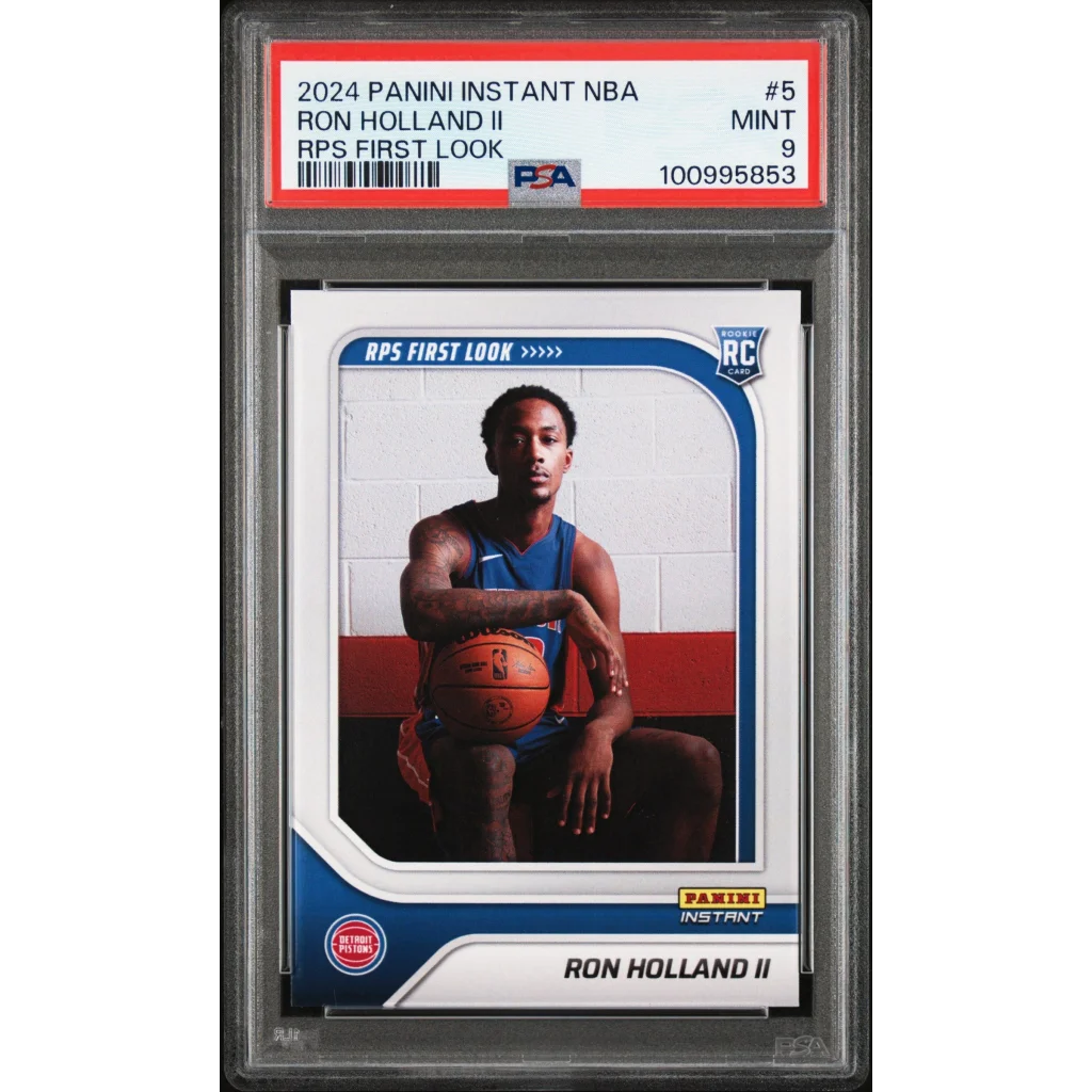 Graded PSA 9 Mint 2024 Panini Instant NBA Ron Holland II RPS Rookie Card