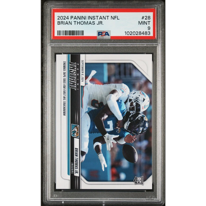 PSA Graded Brian Thomas Jr 2024 Panini Instant NFL Rookie Card football rookie card