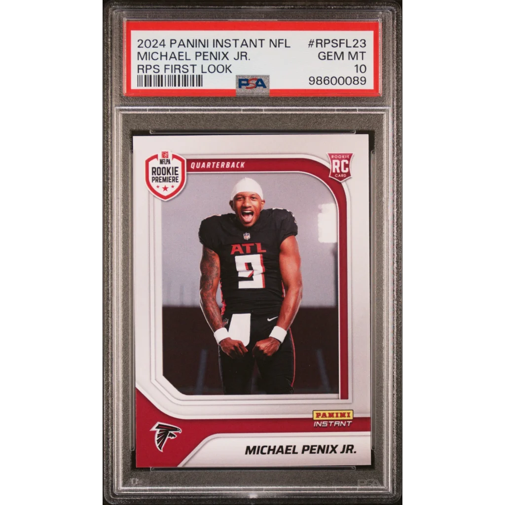 Graded PSA 10 2024 Panini Instant Michael Penix Jr RPS Rookie Card