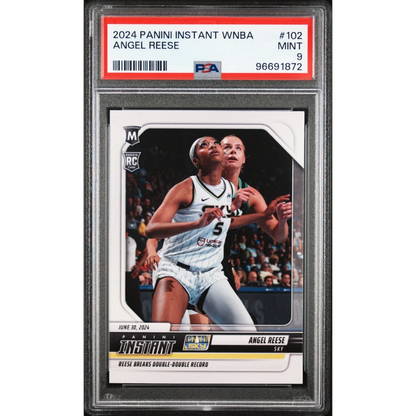 Graded 2024 Panini Instant Angel Reese WNBA Chicago Sky rookie basketball card