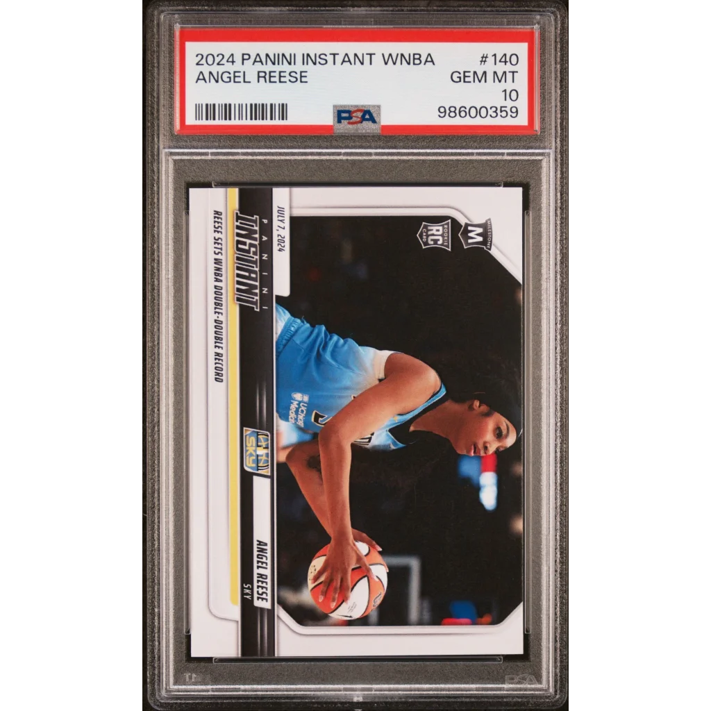 Graded 2024 Panini Instant WNBA Angel Reese #140 Rookie RC Basketball Card PSA 10 Gem Mint | Hall of Fame Sports Memorabilia | vintageantiquesgifts.com