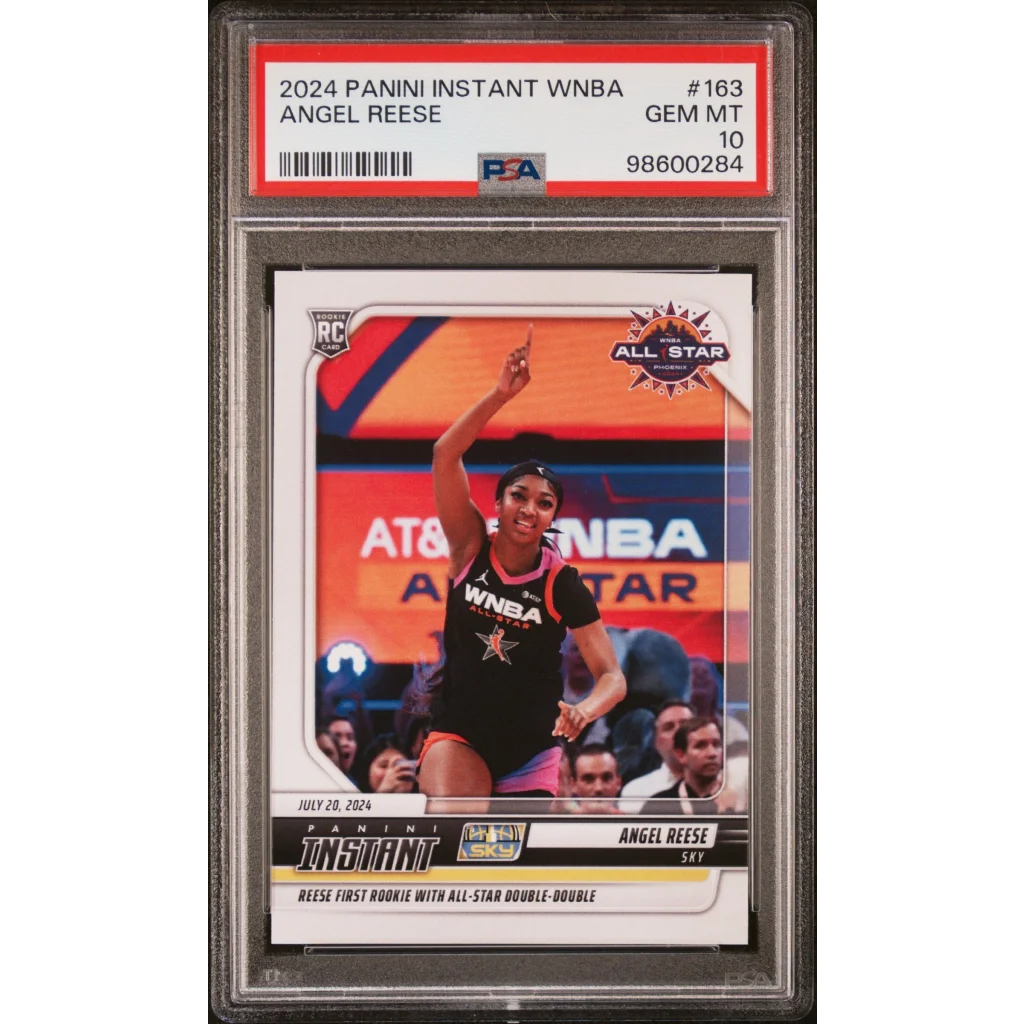 Graded 2024 Panini Instant WNBA Angel Reese #163 Rookie RC Basketball Card PSA 10 Gem Mint | Hall of Fame Sports Memorabilia | vintageantiquesgifts.com