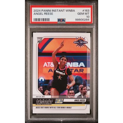Graded 2024 Panini Instant WNBA Angel Reese #163 Rookie RC Basketball Card PSA 10 Gem Mint | Hall of Fame Sports Memorabilia | vintageantiquesgifts.com