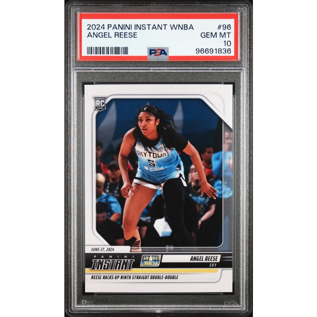 2024 Panini Instant Angel Reese WNBA rookie card PSA graded Chicago Sky basketball card