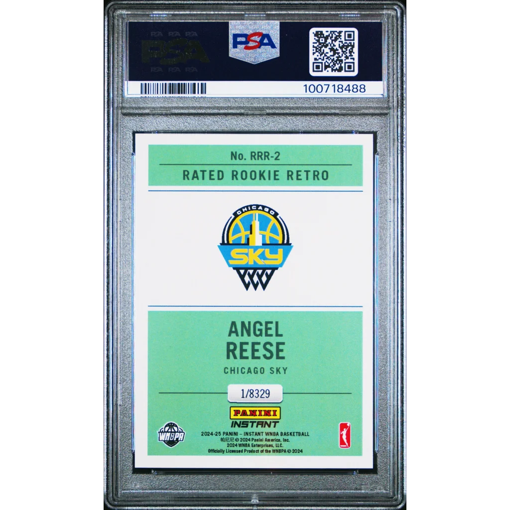 Graded PSA 10 Angel Reese Panini Instant WNBA Rookie Retro Basketball Card