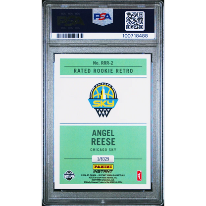 Graded PSA 10 Angel Reese Panini Instant WNBA Rookie Retro Basketball Card