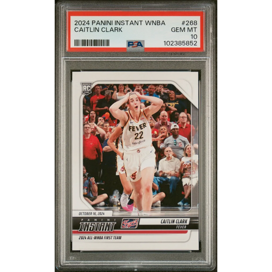 PSA graded Caitlin Clark rookie card by Professional Sports Authenticator, sports authenticator
