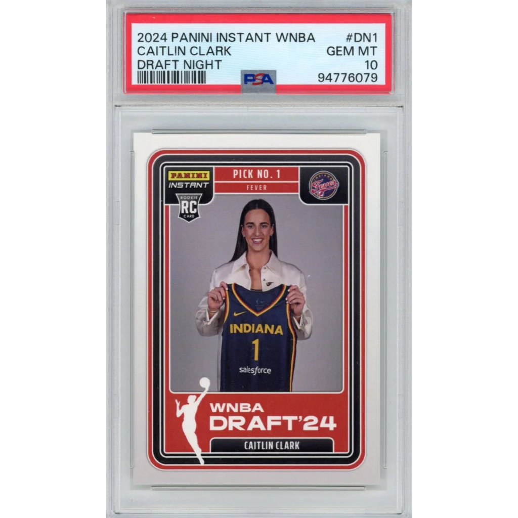 PSA 10 Graded Caitlin Clark 2024 Panini Instant WNBA Rookie Card