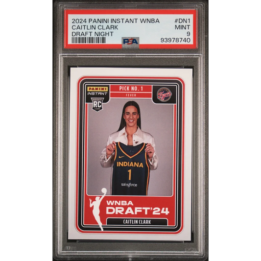 Graded 2024 Panini Instant WNBA Caitlin Clark #DN1 Draft Night Rookie RC Basketball Card PSA 9 Mint | Hall of Fame Sports Memorabilia | vintageantiquesgifts.com