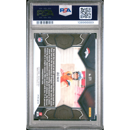 Graded 2024 Panini Mosaic Bo Nix #271 Reactive Blue Rookie RC Football Card PSA 10 Gem Mint | PSA 10 Gem Mint Graded Rookie Card | vintageantiquesgifts.com