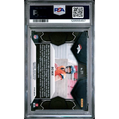 PSA 10 Graded 2024 Panini Mosaic Bo Nix #271 Reactive Yellow Rookie Broncos RC