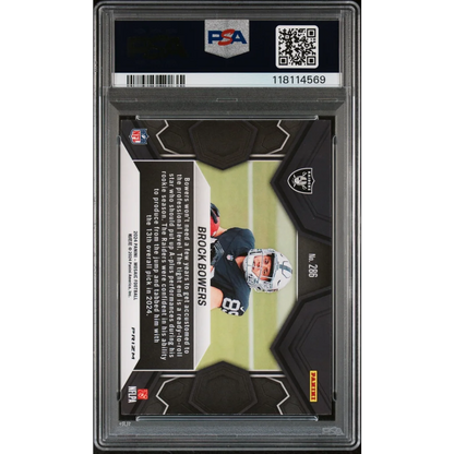 Graded 2024 Panini Mosaic Brock Bowers #286 Reactive Blue Rookie RC Football Card PSA 10 Gem Mint | PSA 10 Gem Mint Graded Rookie Card | vintageantiquesgifts.com