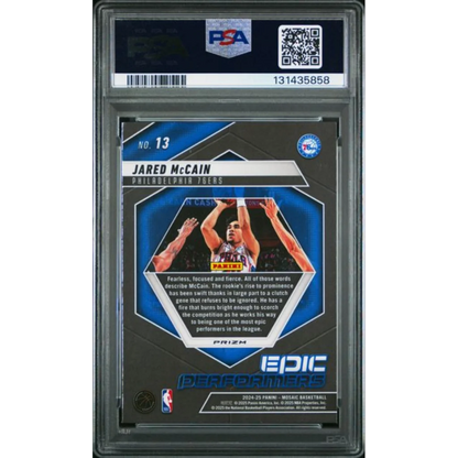 PSA 10 Graded 2024 Panini Mosaic Jared McCain Epic Performers Rookie Card